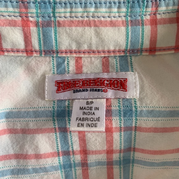 True Religion Western Fitted Plaid Shirt - Picture 7 of 9